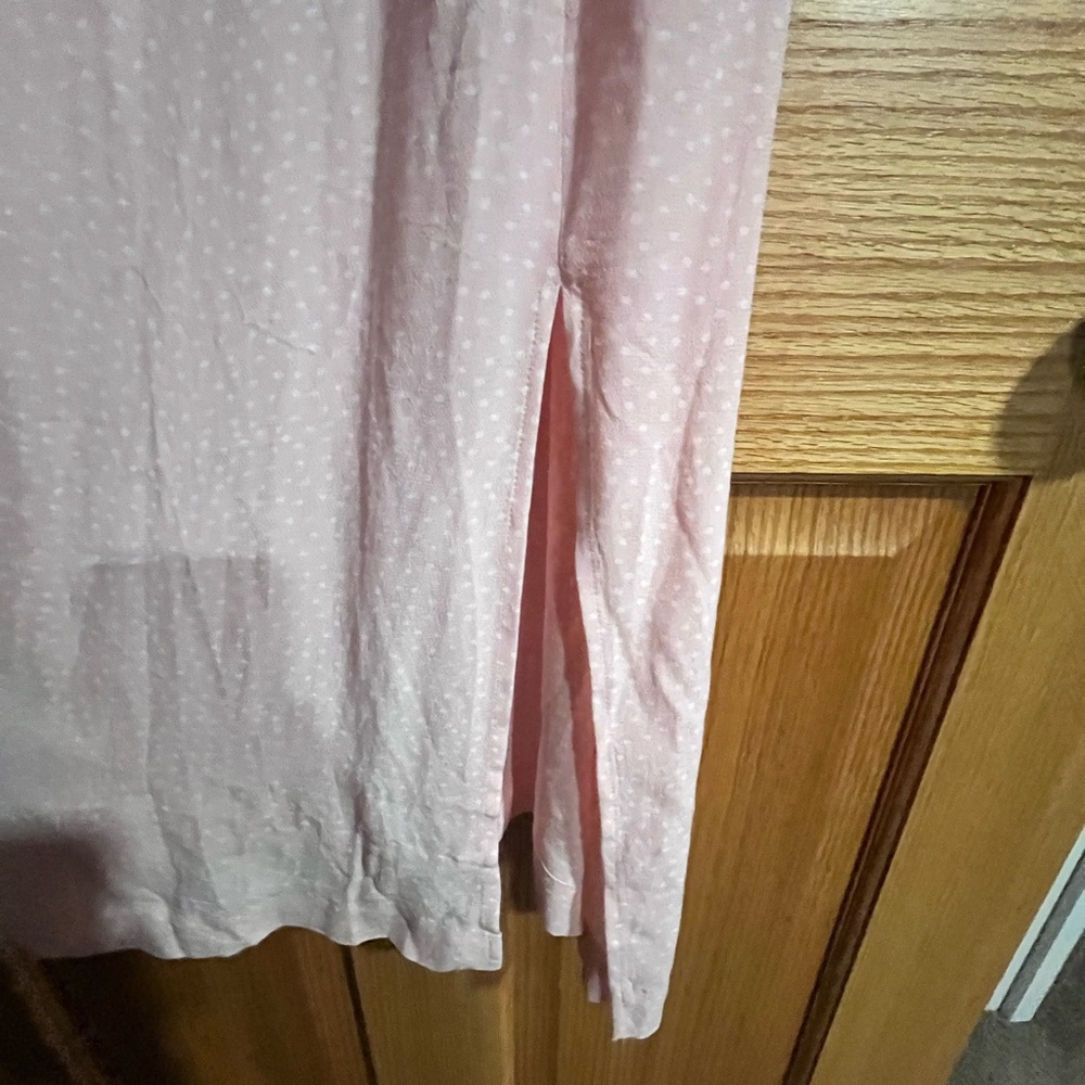 LOFT Pink Polka Dot Dress - Picture 5 of 8